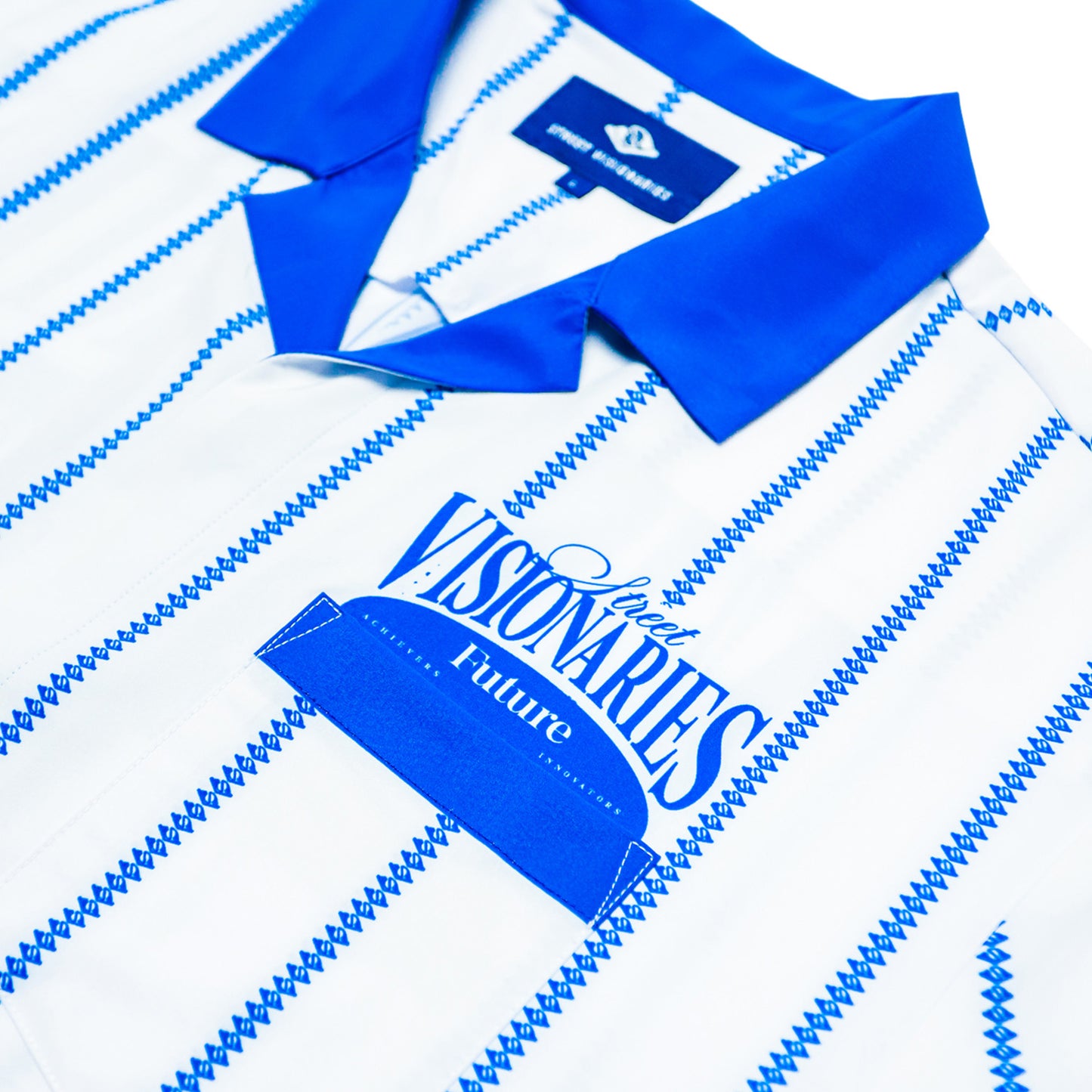 STV Visionary Pin stripes logo button down shirt