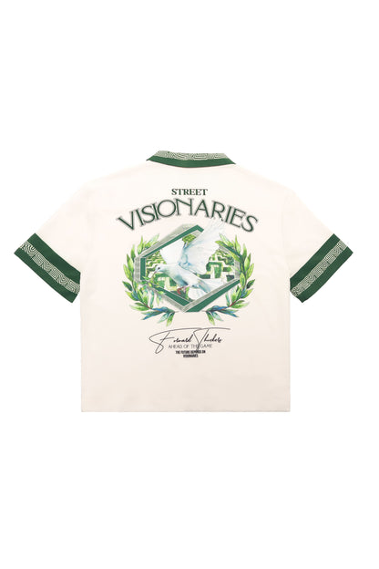 Chemise boutonnée boxy visionnaire