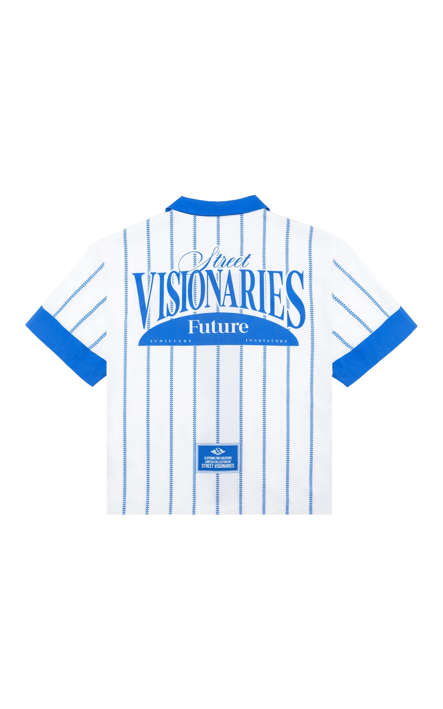 Chemise boutonnée visionnaire à fines rayures