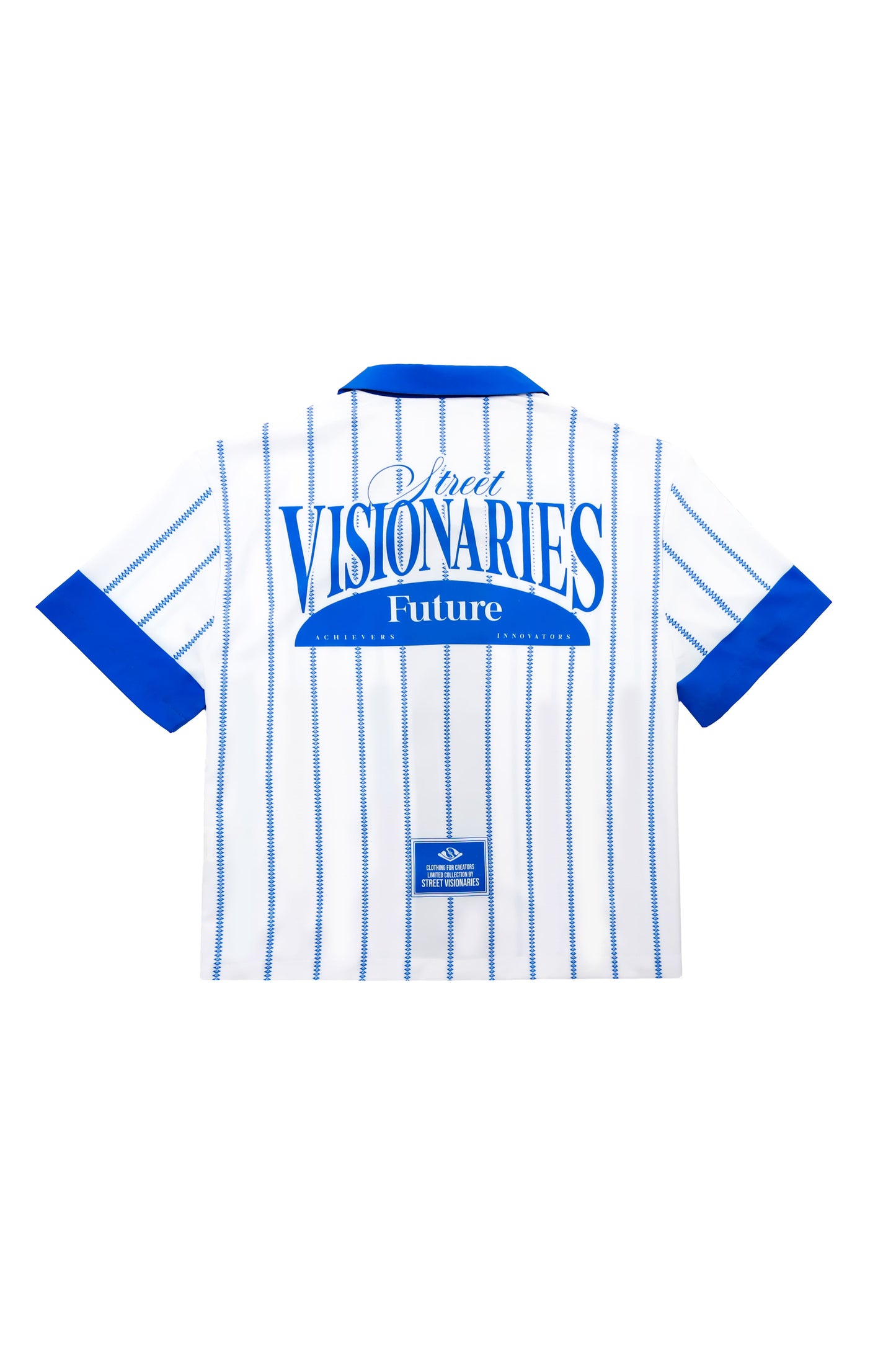STV Visionary Pin stripes logo button down shirt
